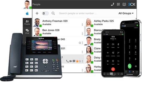 3CX ip telefooncentrale applicaties smartphone en desktop